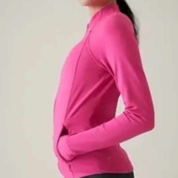 Athleta Salutation Jacket ~ Salvia Pink Size M - Picture 2 of 8